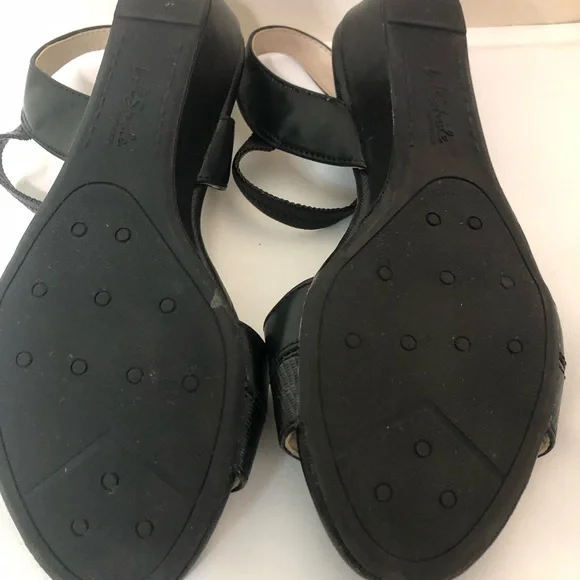 Women’s Black Sandal Slingback SZ 7.5 LifeStride Low Heel Preppy Open Toe Office - Picture 11 of 11